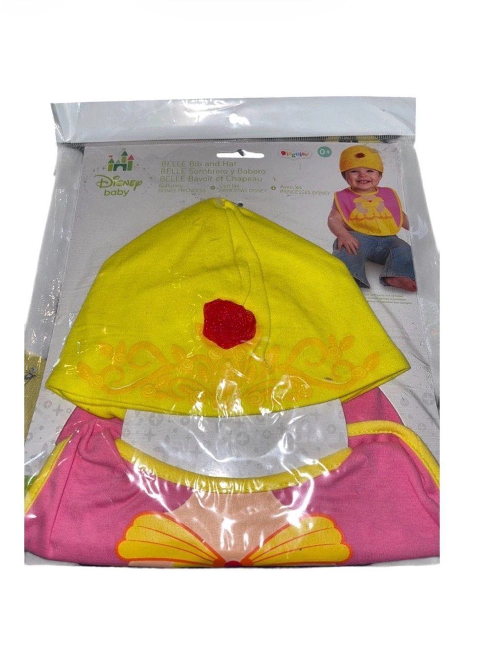 Disney Baby Belle Bib & Hat Set
